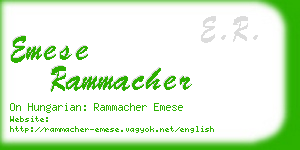 emese rammacher business card